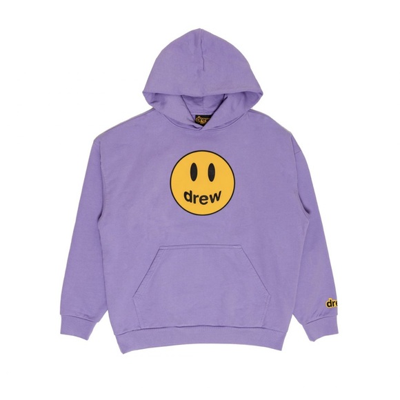 DREW Other - DREW Lavender Hoodie with Yellow Emblem